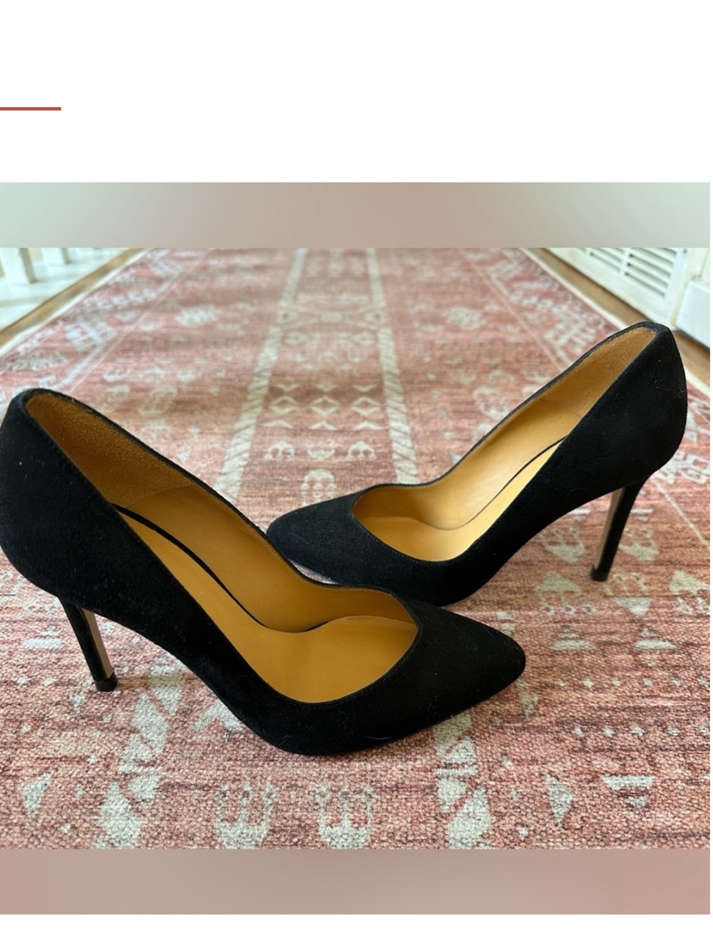 Sezane Pumps Black Suede High Heels Escarpins Higher Django - Picture 4 of 5